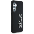 Etui Karl Lagerfeld Silicone Metal Signature Logo Samsung Galaxy S25 czarny