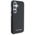 Etui Karl Lagerfeld Saffiano Full Wrapped Elongated Metal Logo MagSafe na Samsung Galaxy S25 - czarne