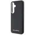 Etui Karl Lagerfeld Saffiano Full Wrapped Elongated Metal Logo MagSafe na Samsung Galaxy S25+ - czarne