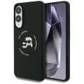 Etui Karl Lagerfeld Silicone nauble Heads And Circle MagSafe na Samsung Galaxy S25 Edge - czarne