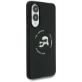Etui Karl Lagerfeld Silicone nauble Heads And Circle MagSafe na Samsung Galaxy S25 Edge - czarne