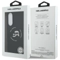 Etui Karl Lagerfeld Silicone nauble Heads And Circle MagSafe na Samsung Galaxy S25 Edge - czarne