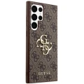 Etui Guess 4G Big Metal Logo na Samsung Galaxy S24 Ultra - brązowe