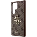 Etui Guess 4G Big Metal Logo na Samsung Galaxy S24 Ultra - brązowe