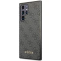 Etui Guess 4G Metal Gold Logo na Samsung Galaxy S24 Ultra - czarne