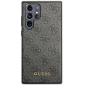 Etui Guess 4G Metal Gold Logo na Samsung Galaxy S24 Ultra - czarne