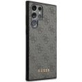 Etui Guess 4G Metal Gold Logo na Samsung Galaxy S24 Ultra - czarne