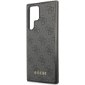 Etui Guess 4G Metal Gold Logo na Samsung Galaxy S24 Ultra - czarne