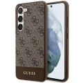 Etui Guess 4G Stripe Collection na Samsung Galaxy S24+ - brązowe