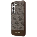 Etui Guess 4G Stripe Collection na Samsung Galaxy S24+ - brązowe