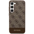 Etui Guess 4G Stripe Collection na Samsung Galaxy S24+ - brązowe
