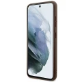 Etui Guess 4G Stripe Collection na Samsung Galaxy S24+ - brązowe