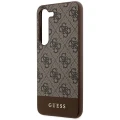 Etui Guess 4G Stripe Collection na Samsung Galaxy S24+ - brązowe