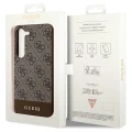 Etui Guess 4G Stripe Collection na Samsung Galaxy S24+ - brązowe