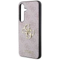 Etui Guess 4G Big Metal Logo na Samsung Galaxy S24 - różowe
