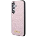 Etui Guess Glitter Script na Samsung Galaxy S24 - różowe