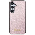 Etui Guess Glitter Script na Samsung Galaxy S24 - różowe