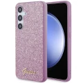 Etui Guess Glitter Script na Samsung Galaxy S24 - fioletowe