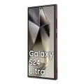 Etui Guess 4G Metal Gold Logo na Samsung Galaxy S24 Ultra - brązowe