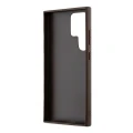 Etui Guess 4G Metal Gold Logo na Samsung Galaxy S24 Ultra - brązowe