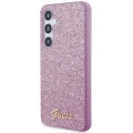 Etui Guess Glitter Script na Samsung Galaxy S24+ - fioletowe