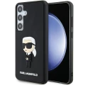 Etui Karl Lagerfeld 3D Rubber Ikonik na Samsung Galaxy S24+ - czarne