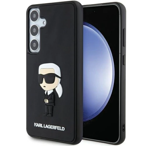 Etui Karl Lagerfeld 3D Rubber Ikonik na Samsung Galaxy S24+ - czarne