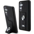 Etui Karl Lagerfeld Gripstand Saffiano Karl&Choupette Pins na Samsung Galaxy S24+ - czarne