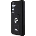 Etui Karl Lagerfeld Gripstand Saffiano Karl&Choupette Pins na Samsung Galaxy S24+ - czarne