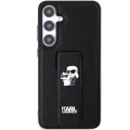 Etui Karl Lagerfeld Gripstand Saffiano Karl&Choupette Pins na Samsung Galaxy S24+ - czarne