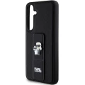 Etui Karl Lagerfeld Gripstand Saffiano Karl&Choupette Pins na Samsung Galaxy S24+ - czarne