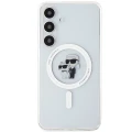 Etui Karl Lagerfeld IML Karl&Choupette MagSafe na Samsung Galaxy S24 - przezroczyste