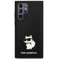 Etui Karl Lagerfeld Silicone Choupette na Samsung Galaxy S24 Ultra - czarne