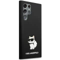 Etui Karl Lagerfeld Silicone Choupette na Samsung Galaxy S24 Ultra - czarne