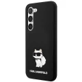Etui Karl Lagerfeld Silicone Choupette na Samsung Galaxy S24+ - czarne