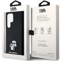 Etui Karl Lagerfeld Silicone Karl&Choupette Metal Pin na Samsung Galaxy S24 Ultra - czarne
