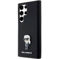 Etui Karl Lagerfeld Silicone Ikonik Metal Pin na Samsung Galaxy S24 Ultra - czarne