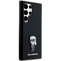 Etui Karl Lagerfeld Silicone Ikonik Metal Pin na Samsung Galaxy S24 Ultra - czarne