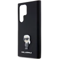 Etui Karl Lagerfeld Silicone Ikonik Metal Pin na Samsung Galaxy S24 Ultra - czarne