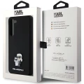 Etui Karl Lagerfeld Silicone Karl&Choupette Metal Pin na Samsung Galaxy S24+ - czarne