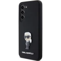 Etui Karl Lagerfeld Silicone Ikonik Metal Pin na Samsung Galaxy S24+ - czarne
