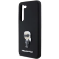 Etui Karl Lagerfeld Silicone Ikonik Metal Pin na Samsung Galaxy S24+ - czarne