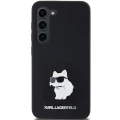 Etui Karl Lagerfeld Silicone Choupette Metal Pin na Samsung Galaxy S24 - czarne