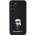 Etui Karl Lagerfeld Silicone Ikonik Metal Pin na Samsung Galaxy S24 - czarne