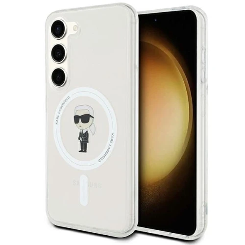 Etui Karl Lagerfeld IML Ikonik MagSafe na Samsung Galaxy S24 - przezroczyste
