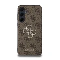 Etui Guess 4G Big Metal Logo na Samsung Galaxy A35 - brązowe