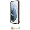 Etui Guess 4G Charms Collection na Samsung Galaxy A35 - brązowe