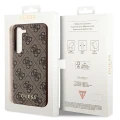 Etui Guess 4G Charms Collection na Samsung Galaxy A35 - brązowe