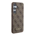 Etui Guess 4G Metal Gold Logo na Samsung Galaxy A35 - brązowe