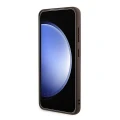 Etui Guess 4G Metal Gold Logo na Samsung Galaxy A35 - brązowe